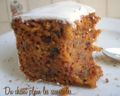 Carrot cake ultra-fondant et son glaçage au cream cheese