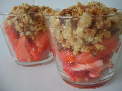 Crumble aux fraises facile
