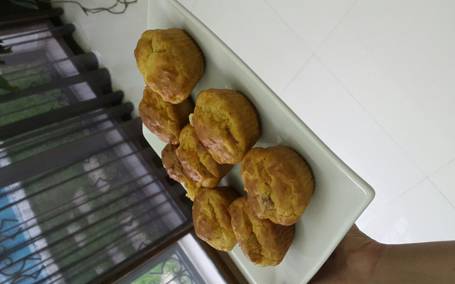 Muffin jambon fromage