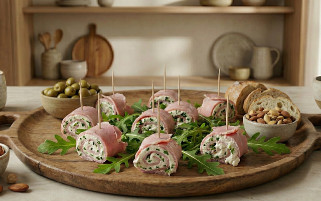 Roulé au jambon et boursin