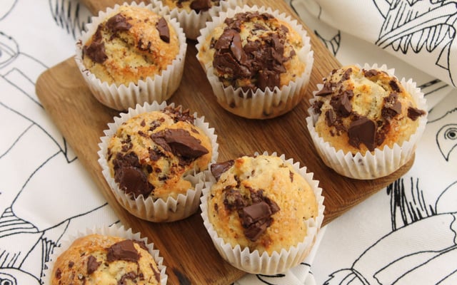Mini muffins banane chocolat