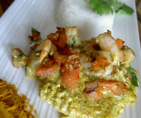 Filets de saumon à l'indienne