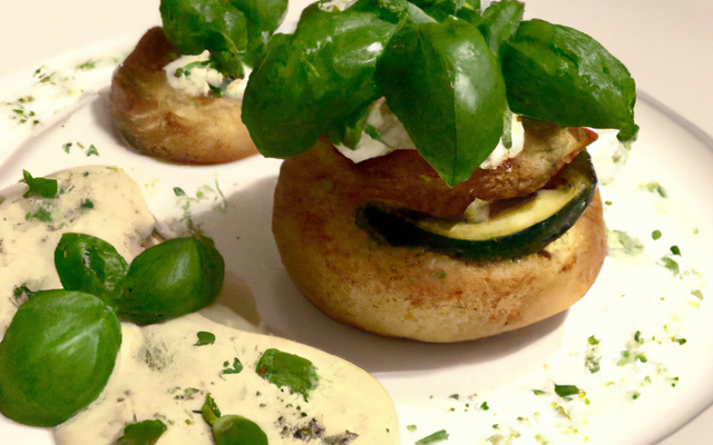 Baba à la courgette et au basilic