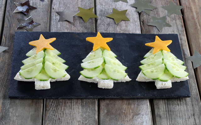 Toasts sapin de Noël