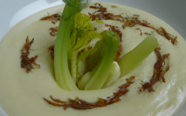 Velouté d'endive à la purée d'amande (sans gluten et sans lait)