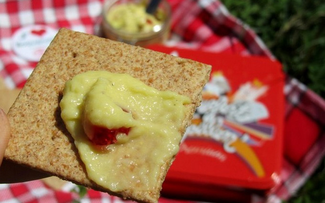 Pâte à tartiner au roquefort et Laguiole, cranberries, pistaches