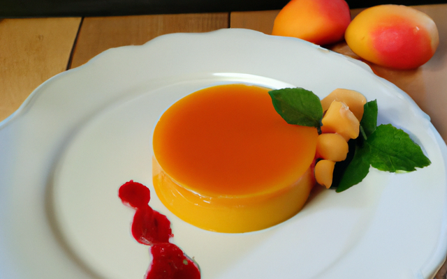 Mousse à l'abricot et son coulis