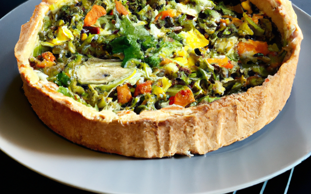 Tourte aux légumes vert