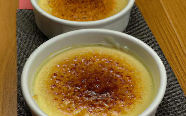 Crème brûlée au foie gras classique