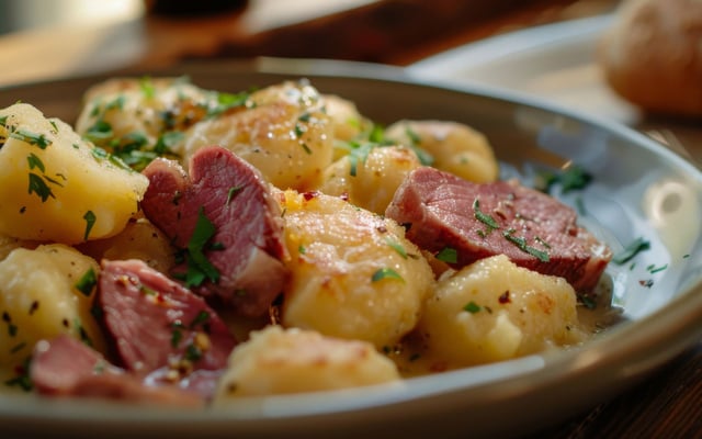 Salade au lard ardennaise