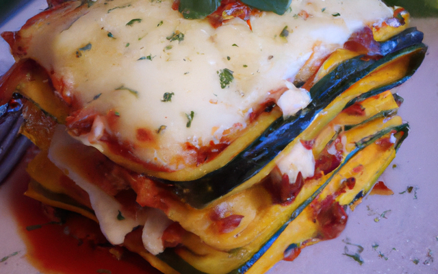 Lasagnes courgettes et chèvre