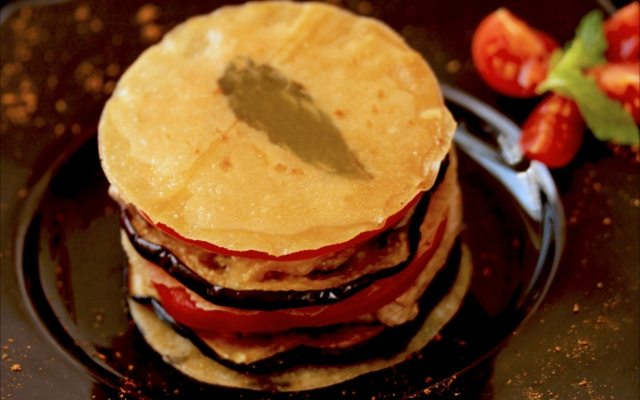 Mille-feuille d'agneau à l'orientale