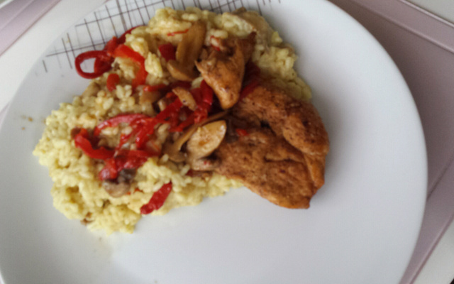 Risotto aux oignons et au parmesan