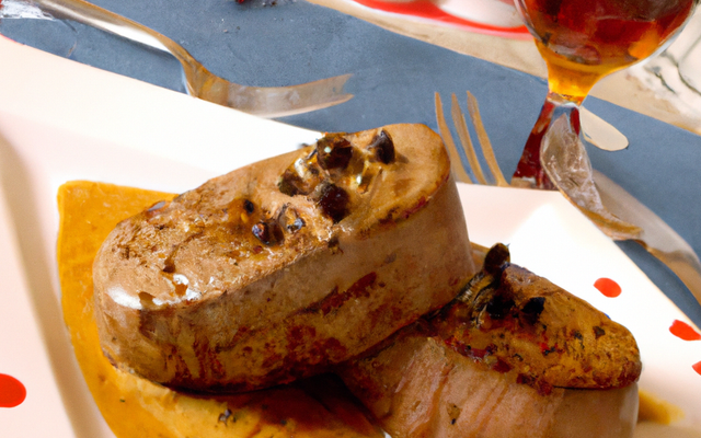 Tournedos au poivre verre, vin blanc et cognac