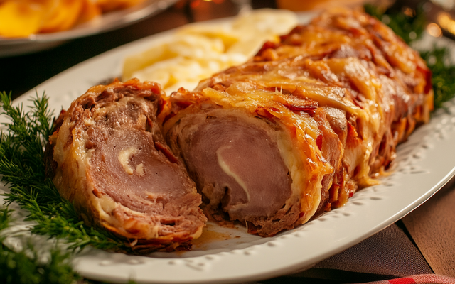 Roulade mixte bœuf-jambon-fromage