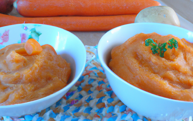 Purée gourmande de pommes de terre et de carottes