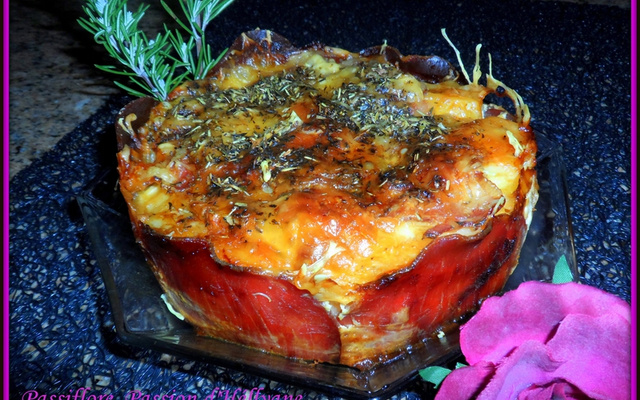 Couronne de pommes de terre au bacon et poitrine fumée