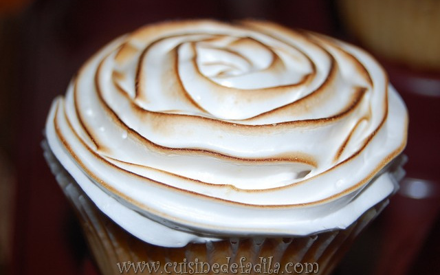 Cupcakes façon tarte au citron meringuée