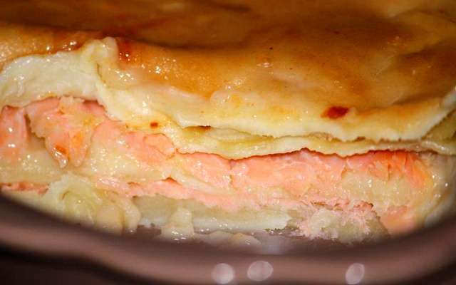 Lasagnes de saumon à la vanille