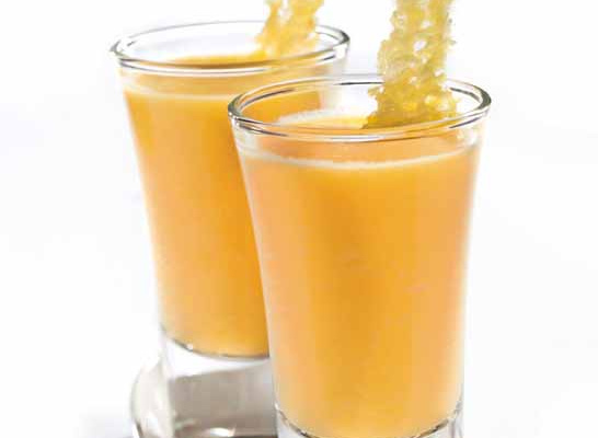 Velouté de potiron et languettes de Comté