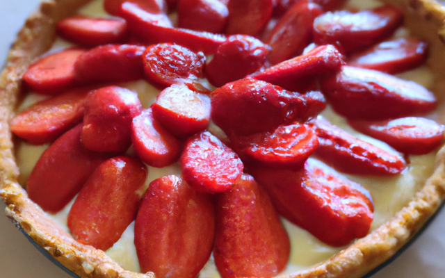 Tarte sablée aux fraises maison