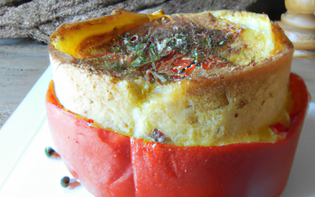 Soufflé au poivron rouge