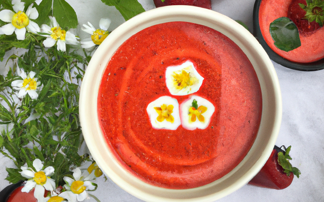 Soupe de fraise