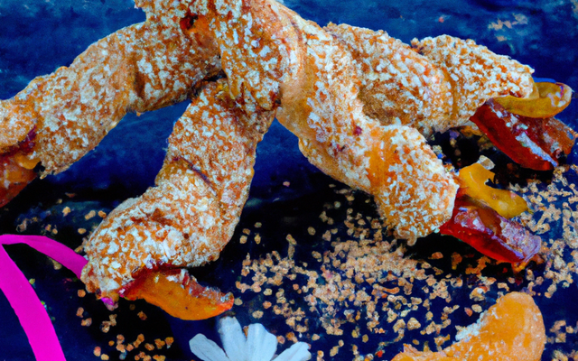 Torsades sucrées au sésame et fleur d'oranger