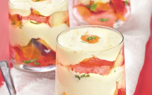 Tiramisu aux pêches maison