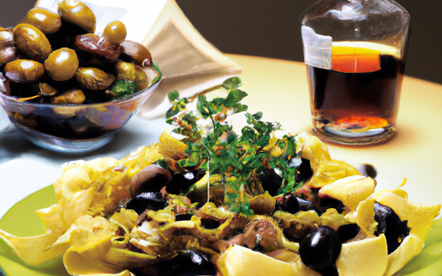 Pappardelles au lapin de garenne, olives et marjolaine