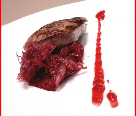 Foie de veau à la framboise
