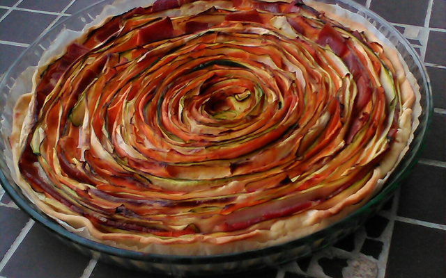 Tarte spirale aux légumes