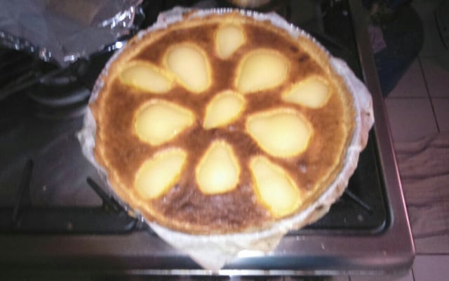 Tarte amandine aux poires