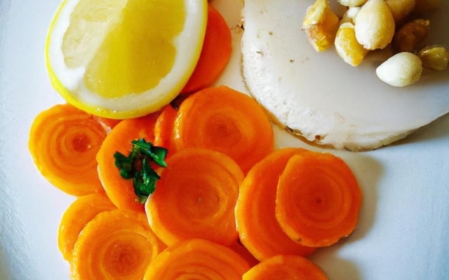 Noix de St Jacques et carottes citronnées