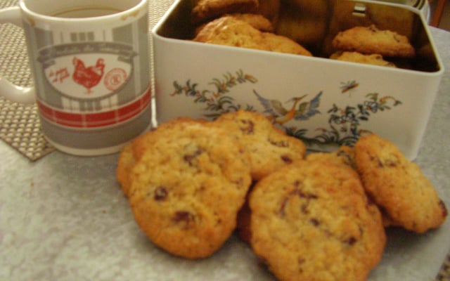 Cookies aux cranberries maison