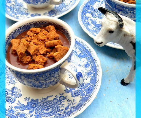 Crème chocolat au sirop de Liège et éclats de Spéculoos