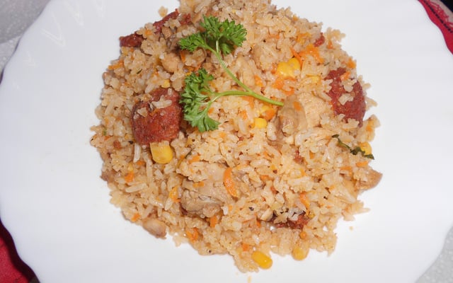 Riz au chorizo et poulet