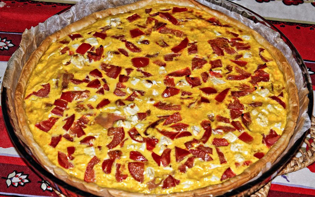 Tarte pomme de terre/jambon