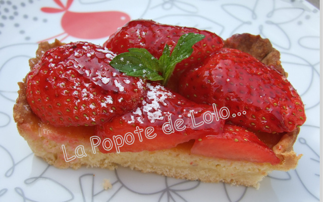 Tarte aux fraises façon amandine légère...