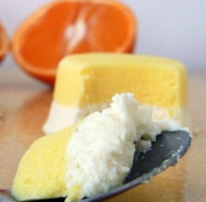 Bavarois à la clémentine et au chocolat blanc