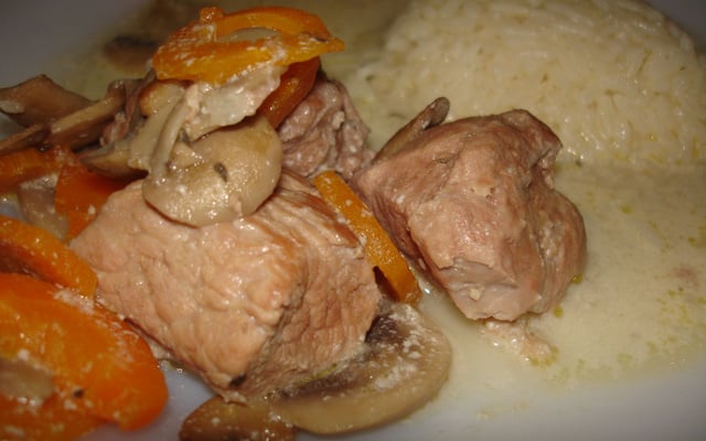 Blanquette de porc au cidre