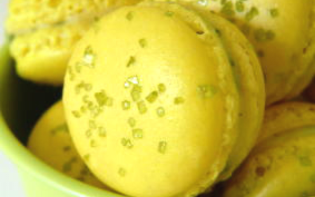 Macarons citron/basilic