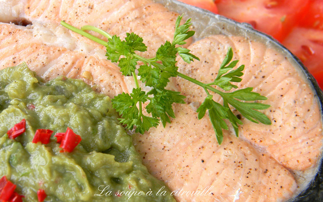 Saumon de Norvège sauce à l'avocat