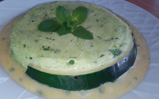 Flan de courgettes à la menthe