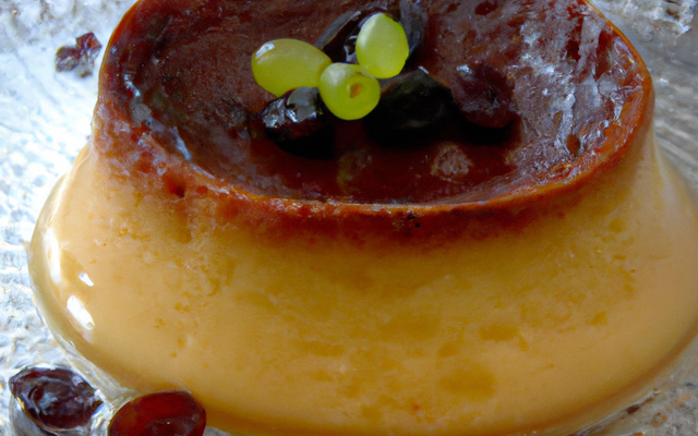 Flan au raisin