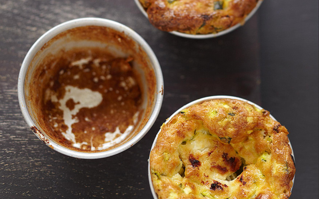 Mini-clafoutis de courgettes