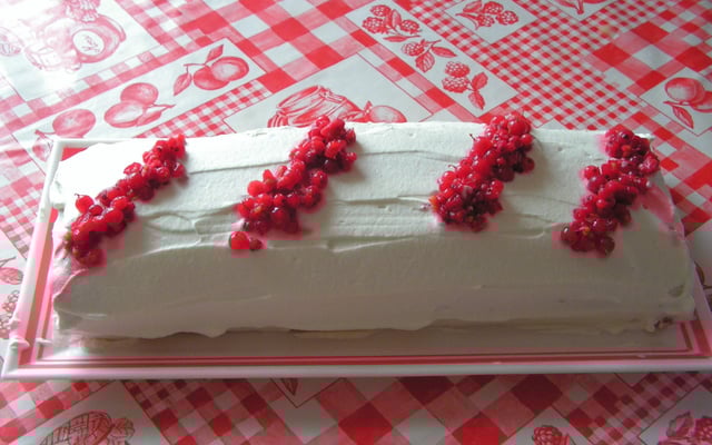Biscuit roulé aux groseilles