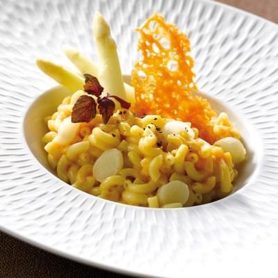 Coquillettes façon risotto aux asperges