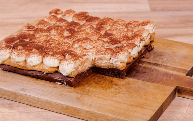 Tiramisu-brownie