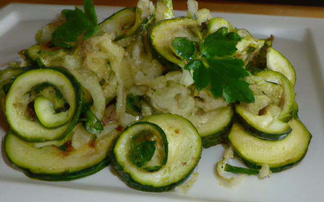 Salade de courgettes économique